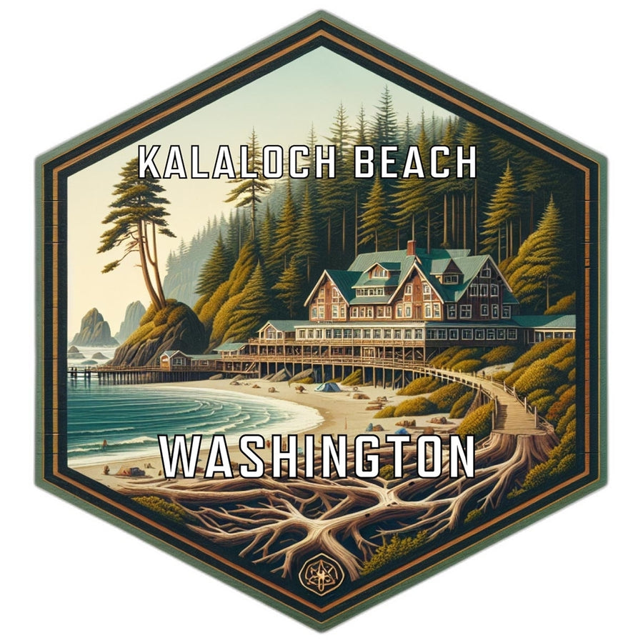 Kalaloch Beach Washington Travel Destination Souvenir Vinyl Decal Sticker Image 1