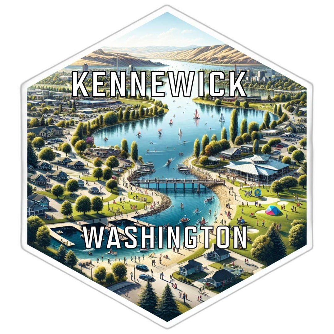 Kennewick Washington Travel Destination Souvenir Vinyl Decal Sticker Image 1