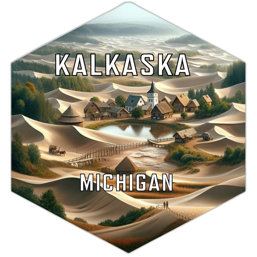 Kalkaska Michigan Travel Destination Souvenir Vinyl Decal Sticker Image 1