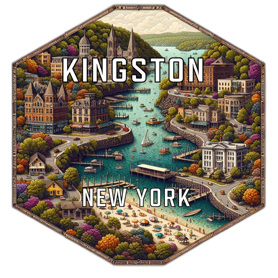 Kingston York Travel Destination Souvenir Vinyl Decal Sticker Image 1