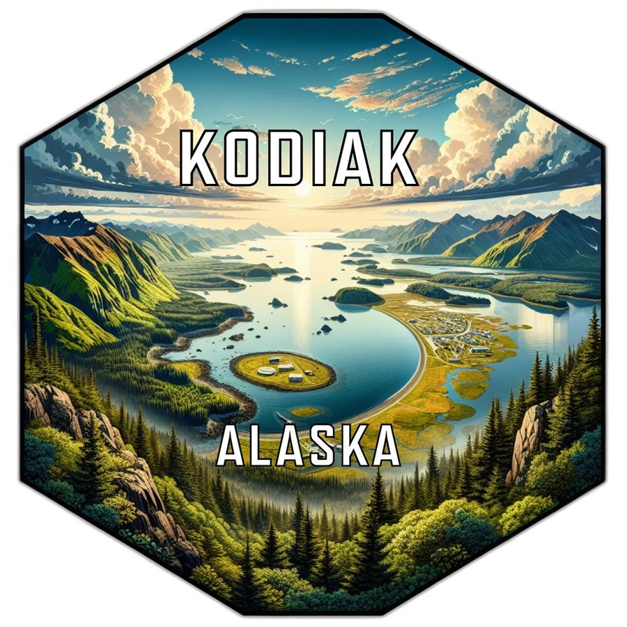 Kodiak Alaska Travel Destination Souvenir Vinyl Decal Sticker Image 1