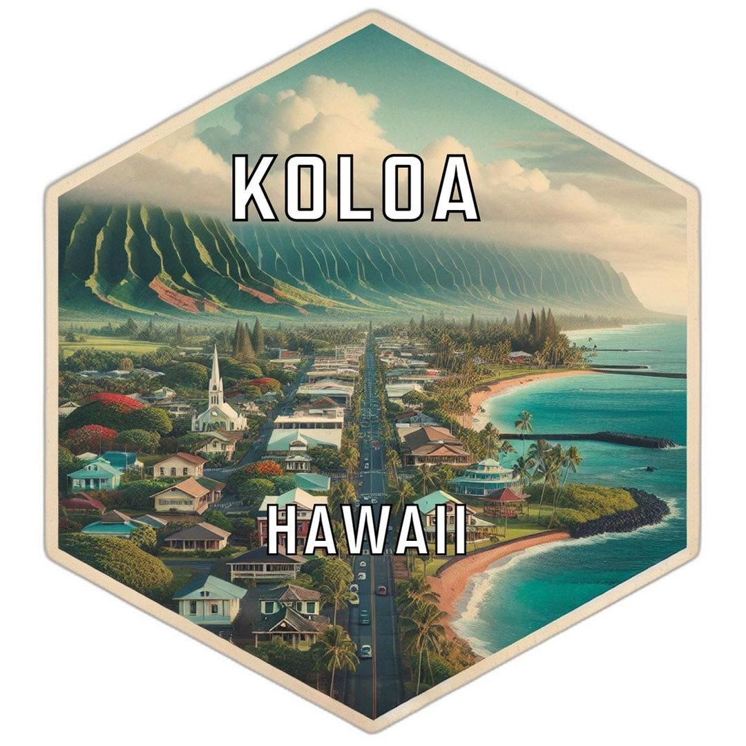 Koloa Hawaii Travel Destination Souvenir Vinyl Decal Sticker Image 1