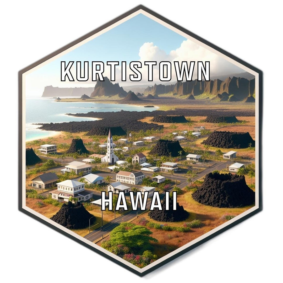 Kurtistown Hawaii Travel Destination Souvenir Vinyl Decal Sticker Image 1