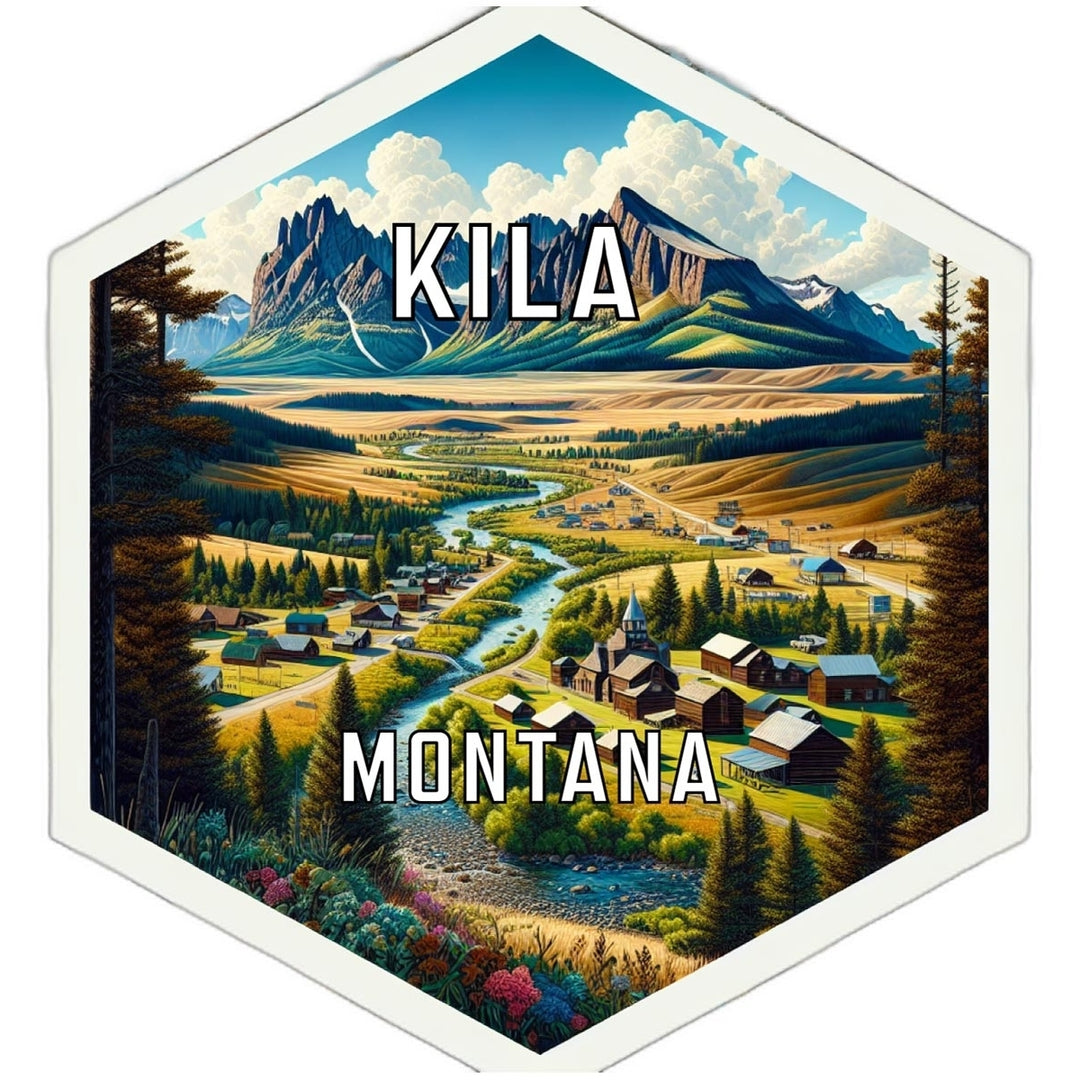 Kila Montana Travel Destination Souvenir Vinyl Decal Sticker Image 1