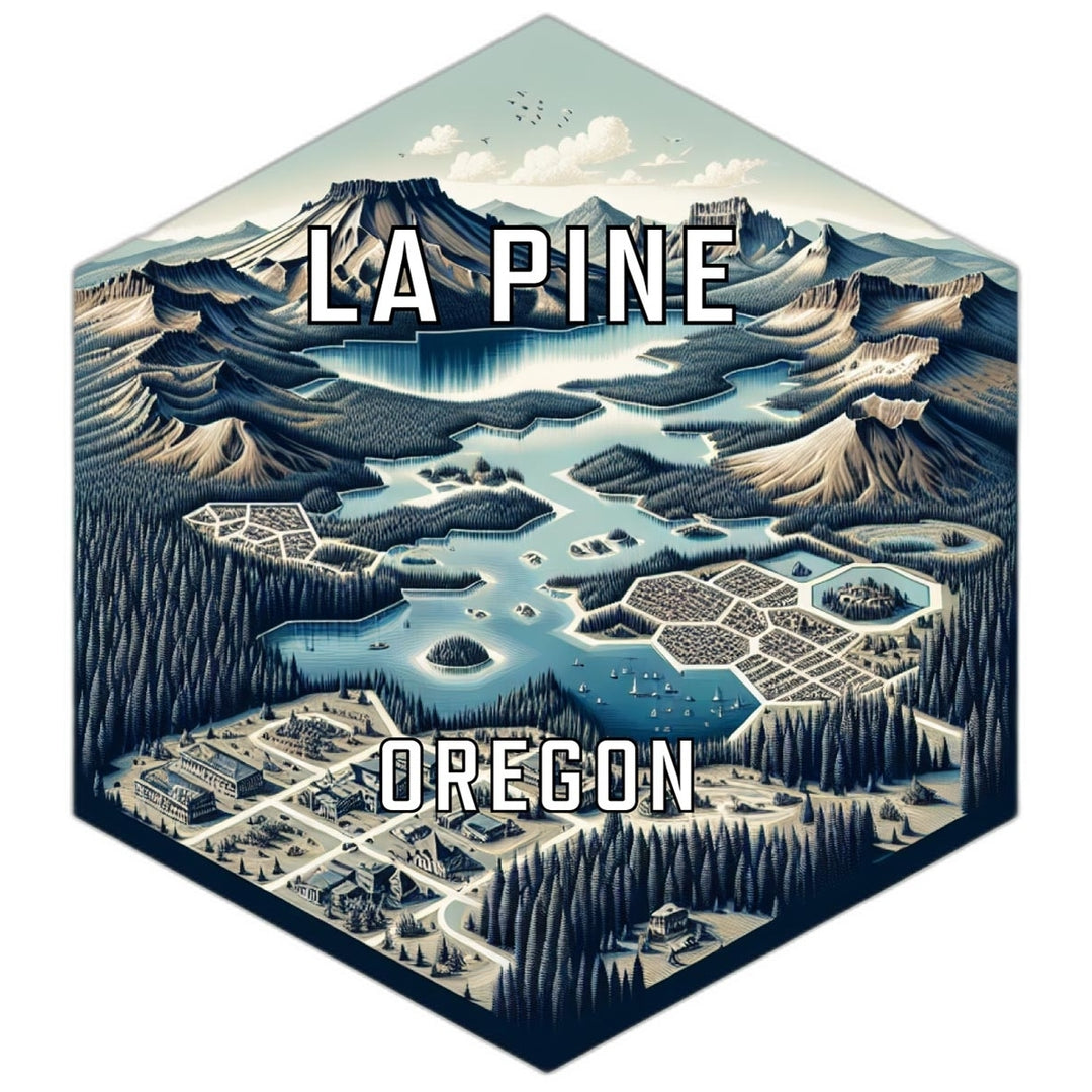 La Pine Oregon Travel Destination Souvenir Vinyl Decal Sticker Image 1