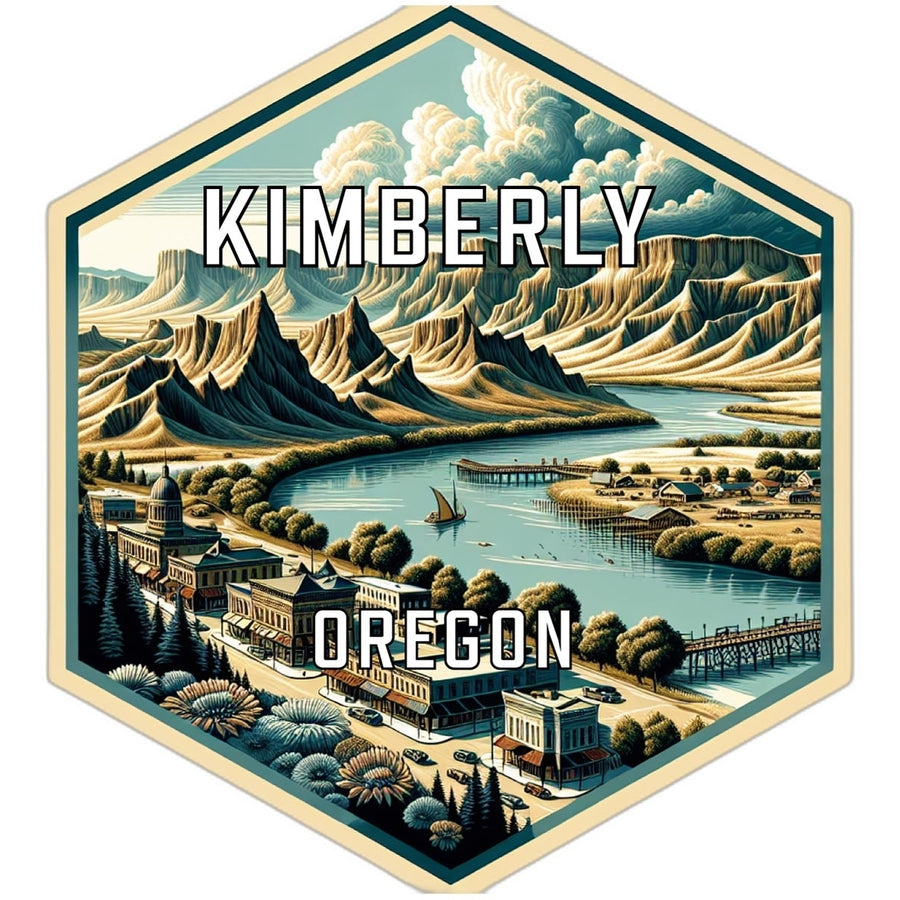 Kimberly Oregon Travel Destination Souvenir Vinyl Decal Sticker Image 1