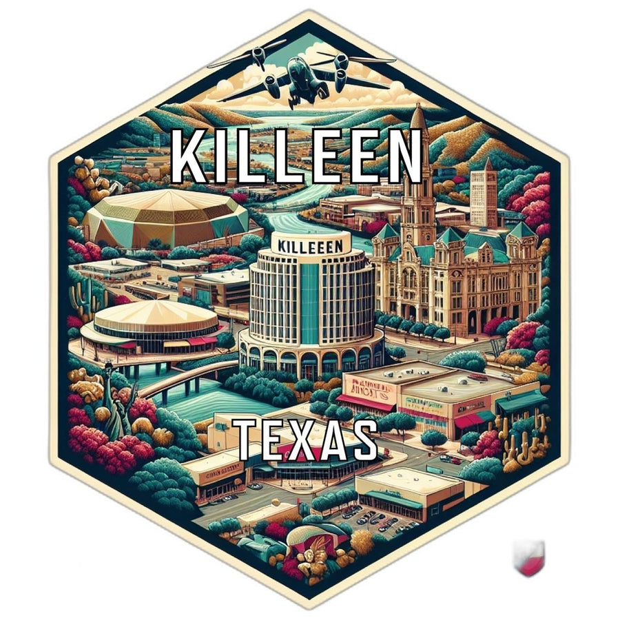 Killeen Texas Travel Destination Souvenir Vinyl Decal Sticker Image 1