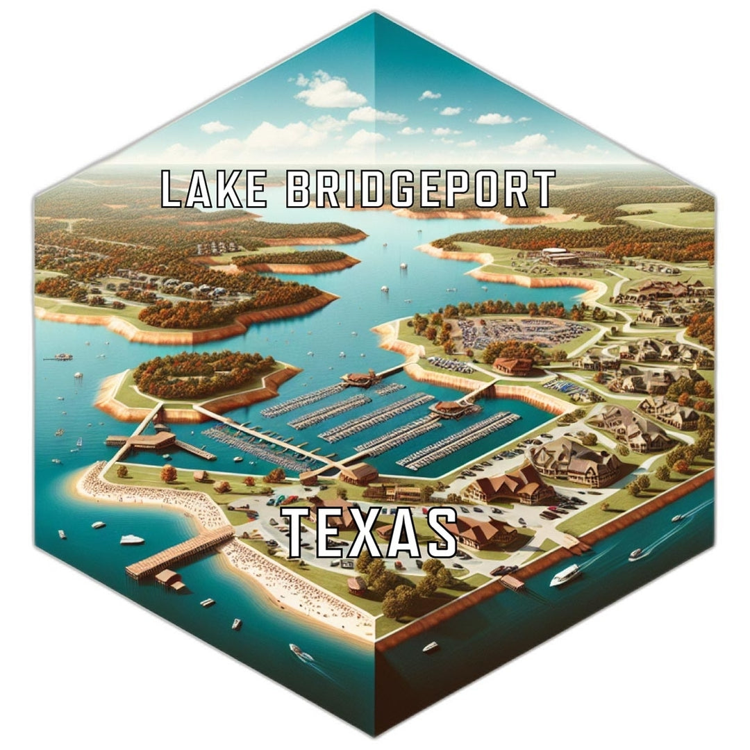 Lake Bridgeport Texas Travel Destination Souvenir Vinyl Decal Sticker Image 1