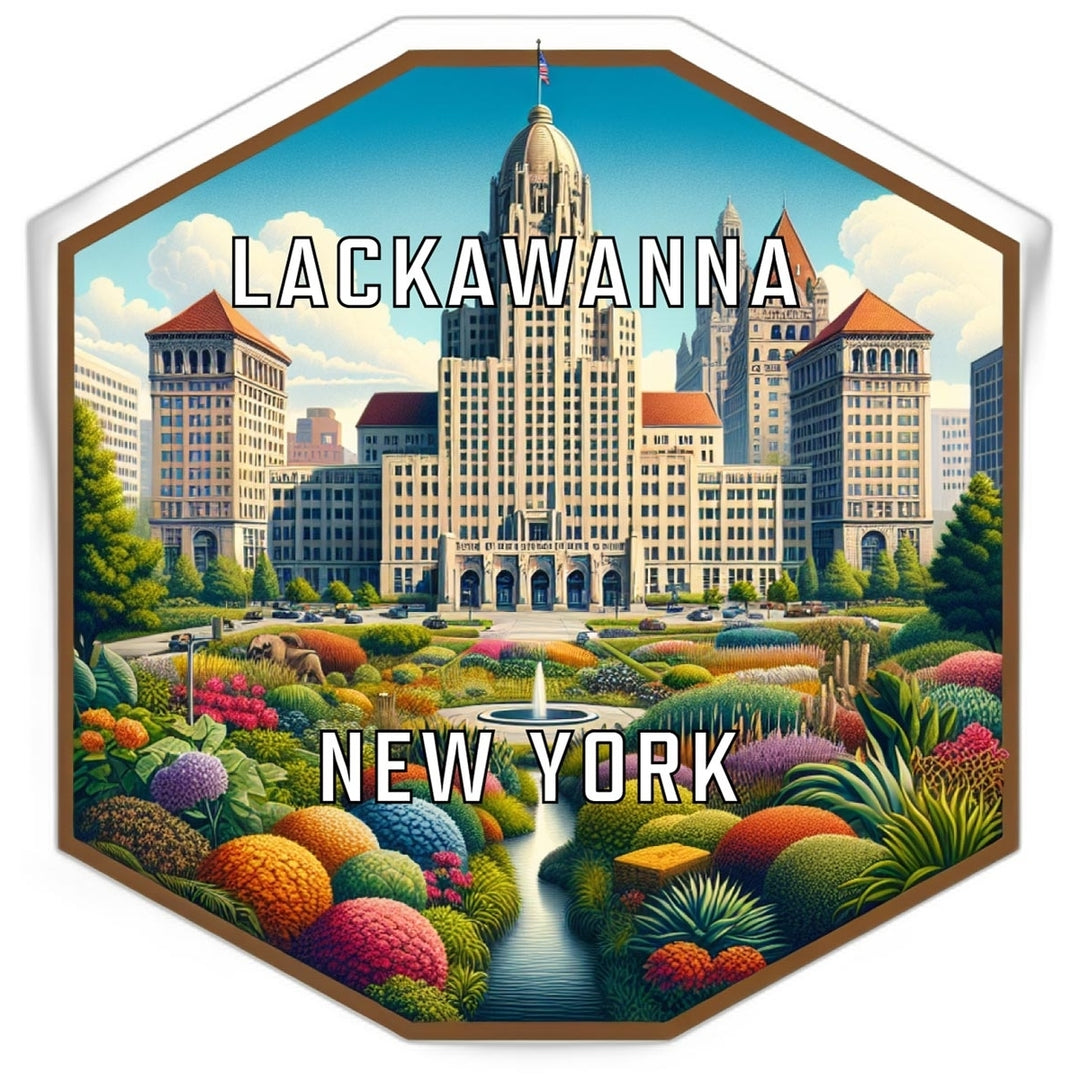 Lackawanna York Travel Destination Souvenir Vinyl Decal Sticker Image 1