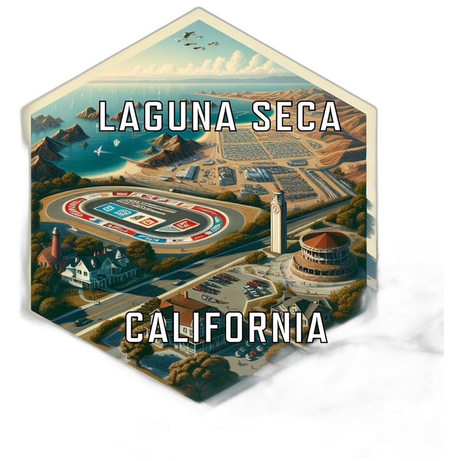 Laguna Seca California Travel Destination Souvenir Vinyl Decal Sticker Image 1