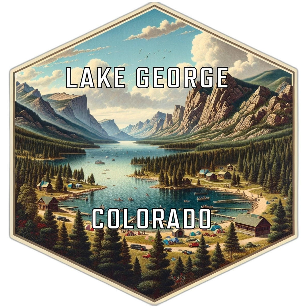 Lake George Colorado Travel Destination Souvenir Vinyl Decal Sticker Image 1