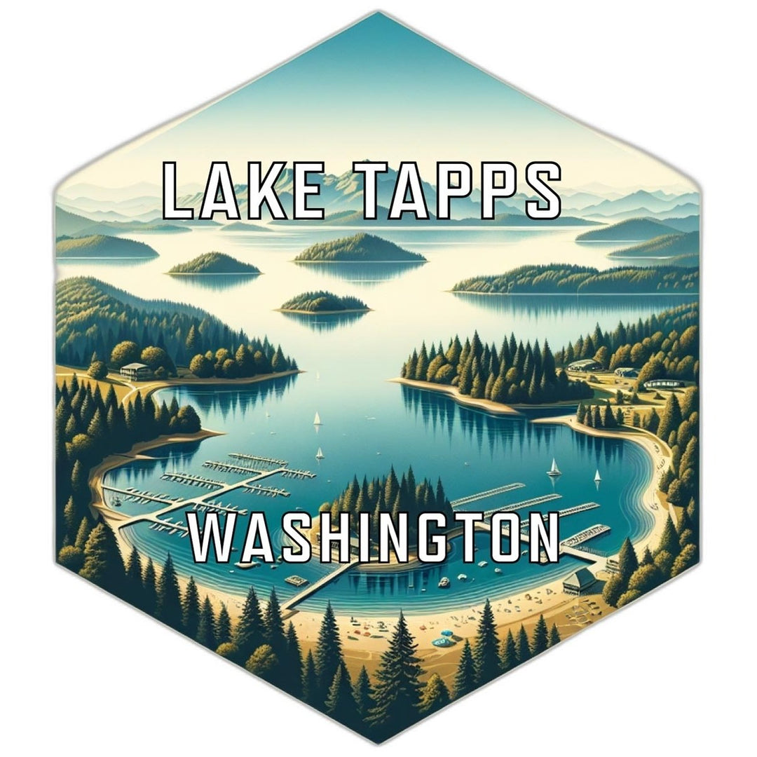 Lake Tapps Washington Travel Destination Souvenir Vinyl Decal Sticker Image 1