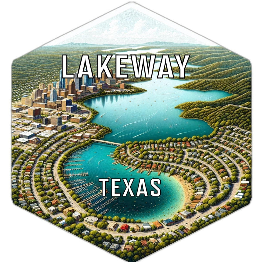 Lakeway Texas Travel Destination Souvenir Vinyl Decal Sticker Image 1