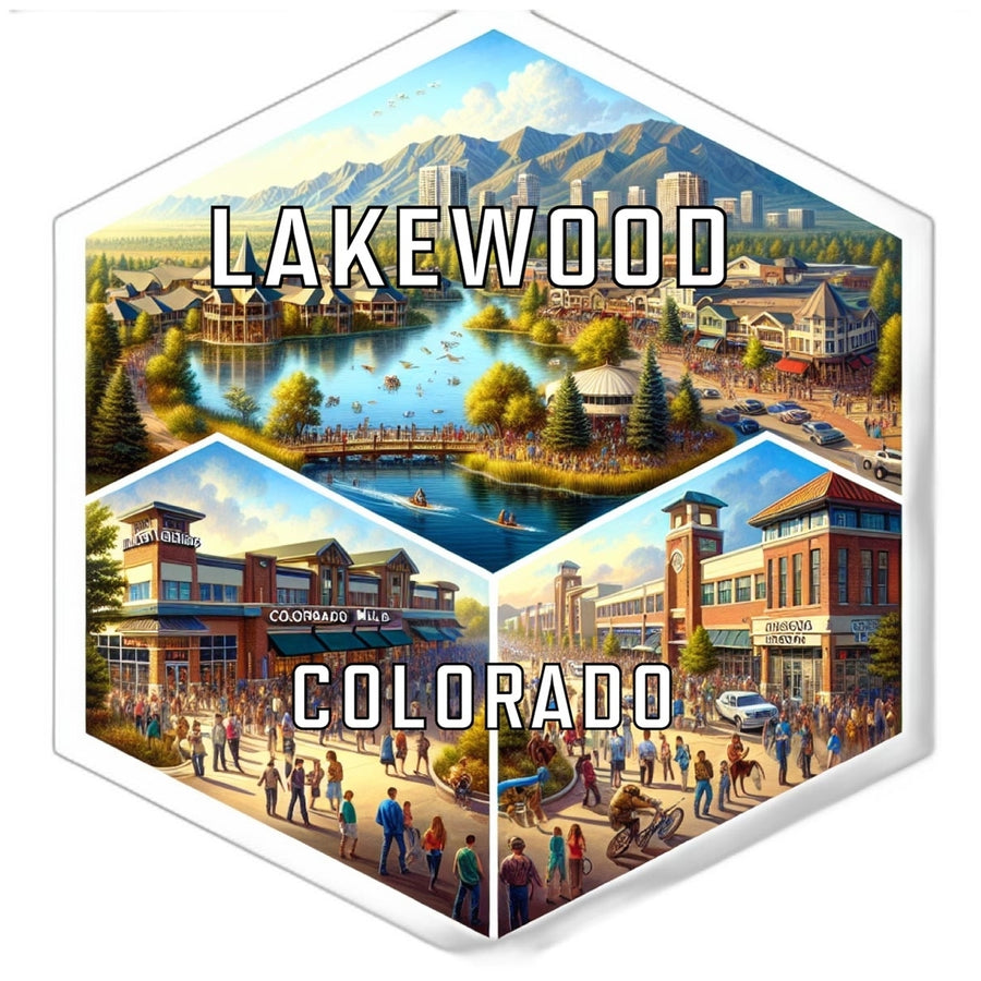 Lakewood Colorado Travel Destination Souvenir Vinyl Decal Sticker Image 1