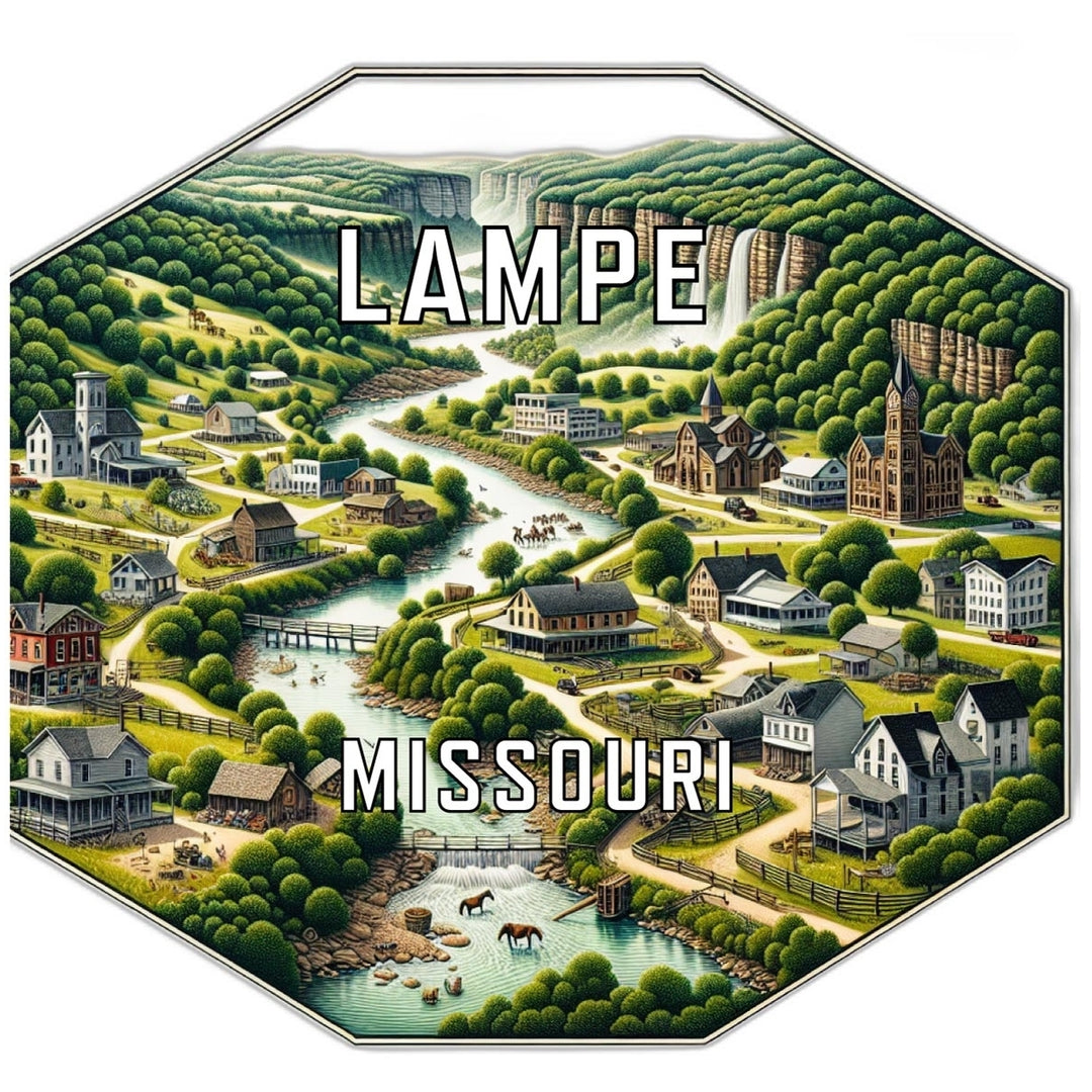 Lampe Missouri Travel Destination Souvenir Vinyl Decal Sticker Image 1