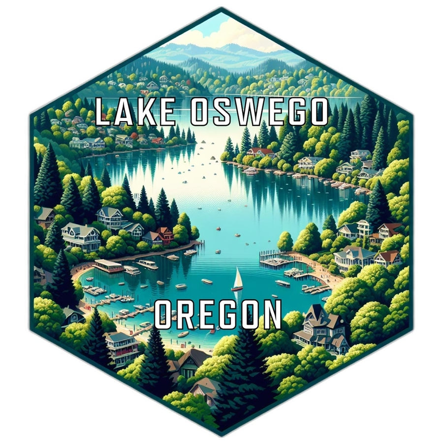 Lake Oswego Oregon Travel Destination Souvenir Vinyl Decal Sticker Image 1