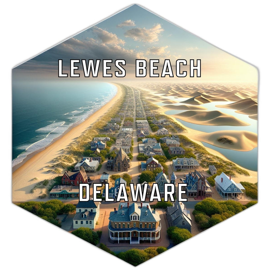 Lewes Beach Delaware Travel Destination Souvenir Vinyl Decal Sticker Image 1