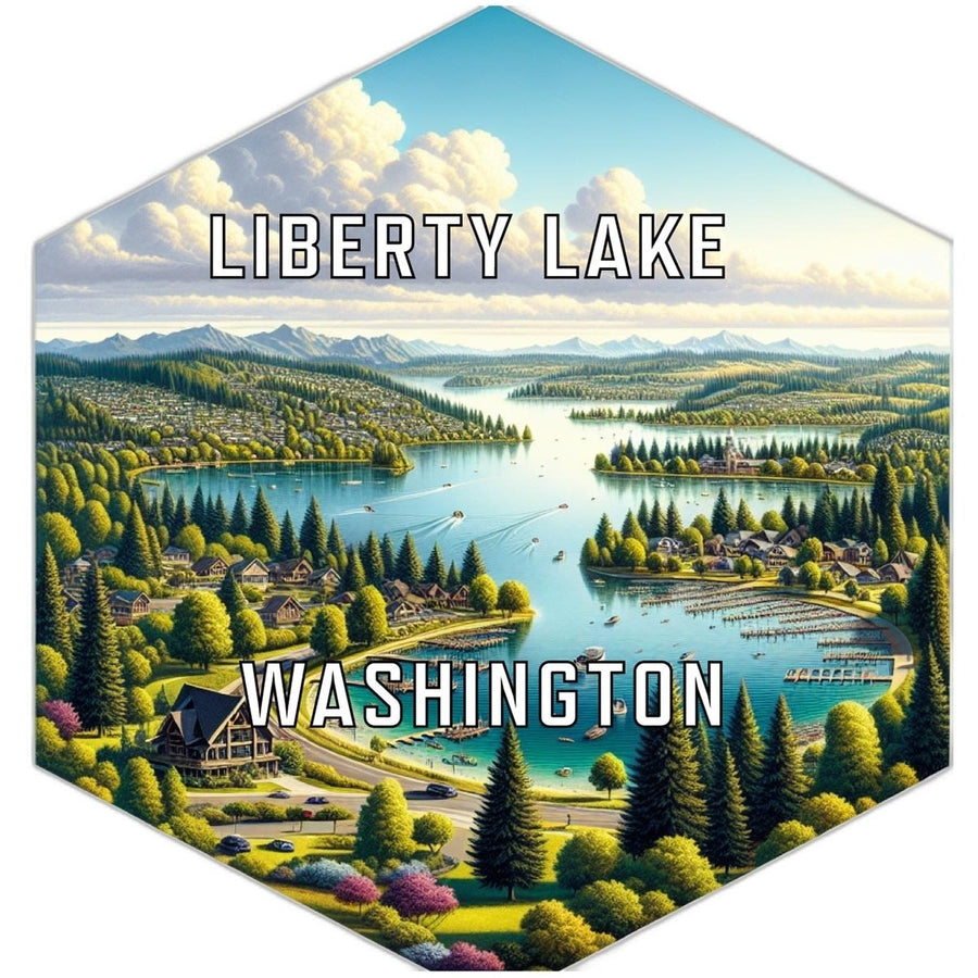 Liberty Lake Washington Travel Destination Souvenir Vinyl Decal Sticker Image 1