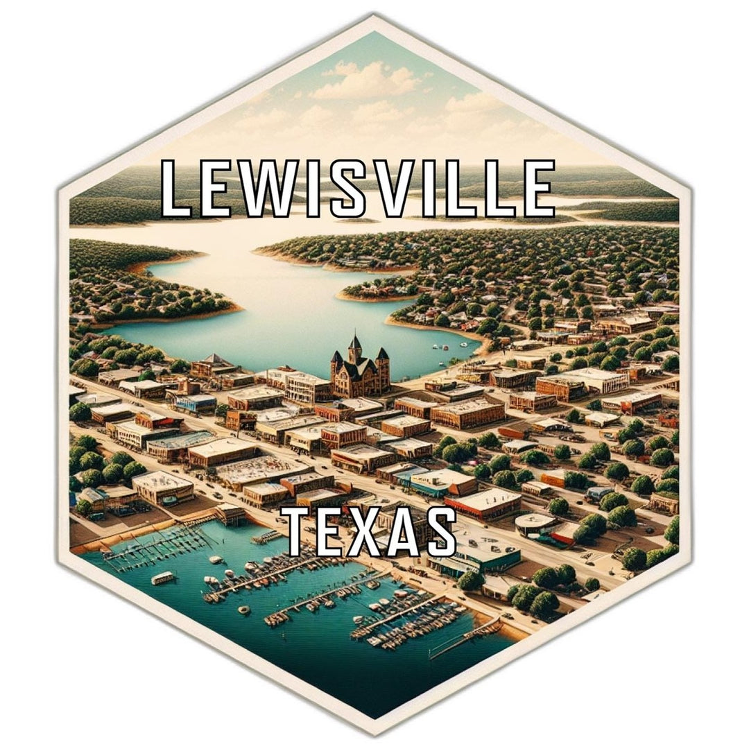 Lewisville Texas Travel Destination Souvenir Vinyl Decal Sticker Image 1