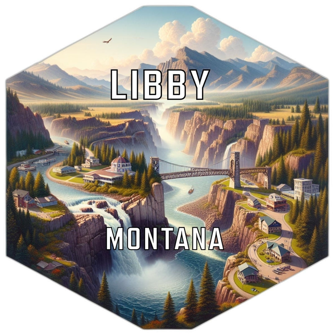 Libby Montana Travel Destination Souvenir Vinyl Decal Sticker Image 1