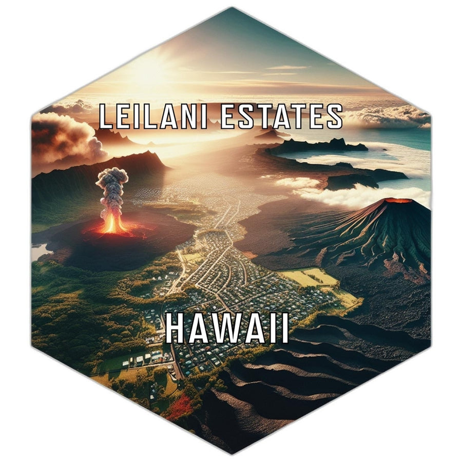 Leilani Estates Hawaii Travel Destination Souvenir Vinyl Decal Sticker Image 1