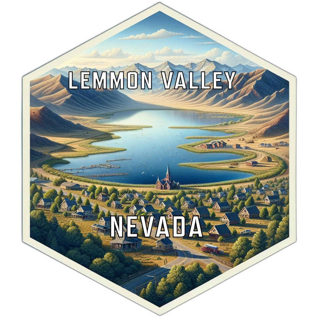 Lemmon Valley Nevada Travel Destination Souvenir Vinyl Decal Sticker Image 1