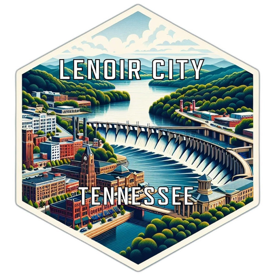 Lenoir City Tennessee Travel Destination Souvenir Vinyl Decal Sticker Image 1