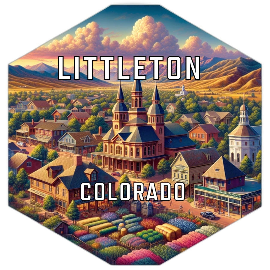 Littleton Colorado Travel Destination Souvenir Vinyl Decal Sticker Image 1