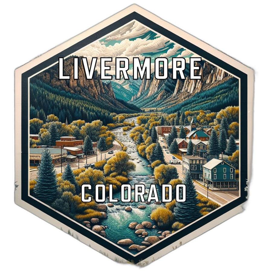 Livermore Colorado Travel Destination Souvenir Vinyl Decal Sticker Image 1