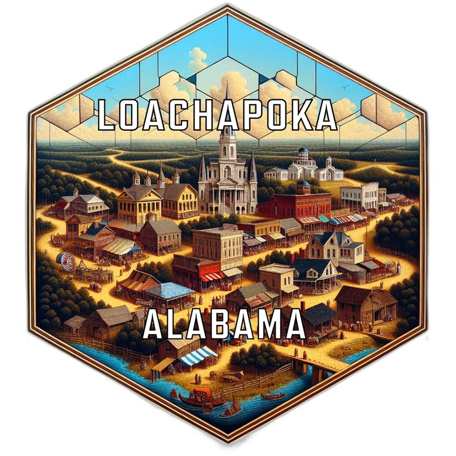 Loachapoka Alabama Travel Destination Souvenir Vinyl Decal Sticker Image 1