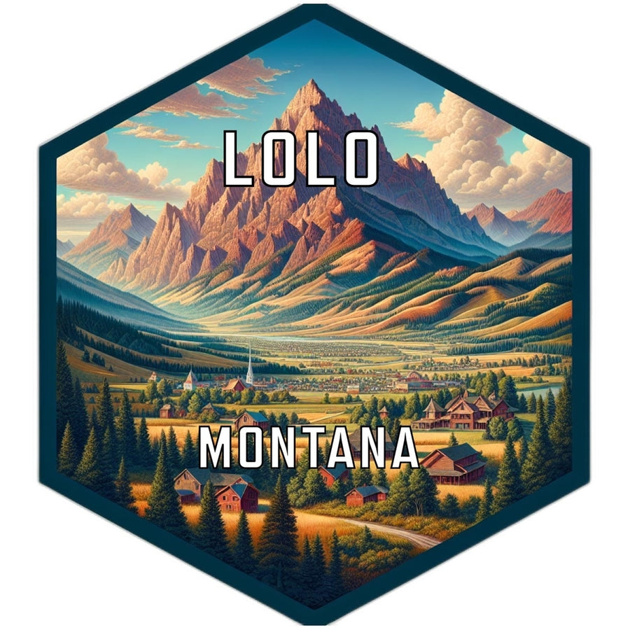 Lolo Montana Travel Destination Souvenir Vinyl Decal Sticker Image 1