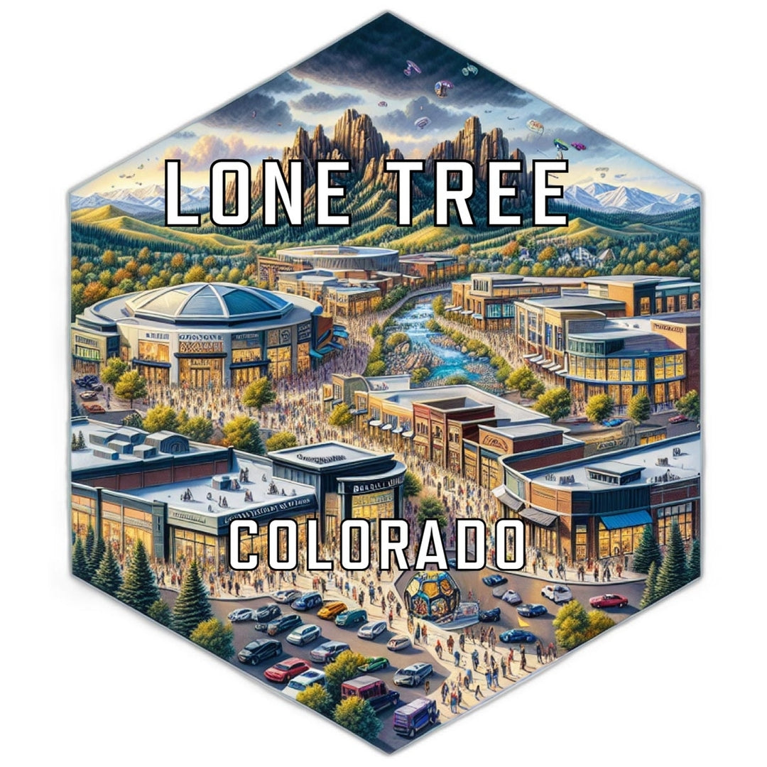 Lone Tree Colorado Travel Destination Souvenir Vinyl Decal Sticker Image 1