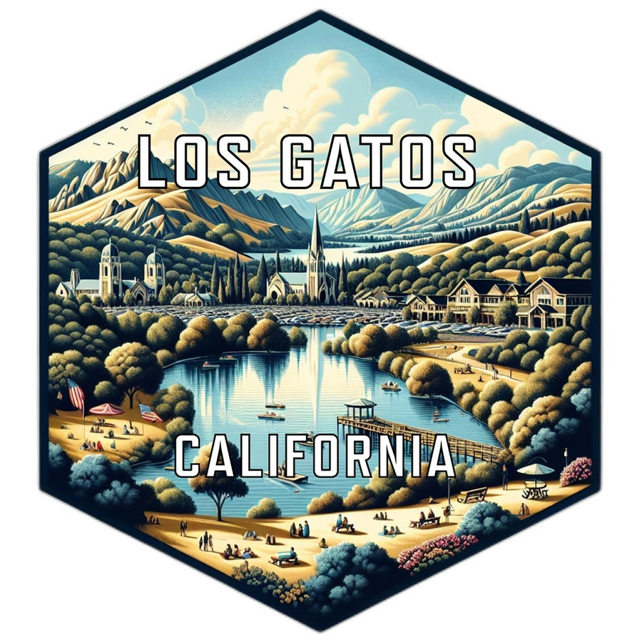 Los Gatos California Travel Destination Souvenir Vinyl Decal Sticker Image 1