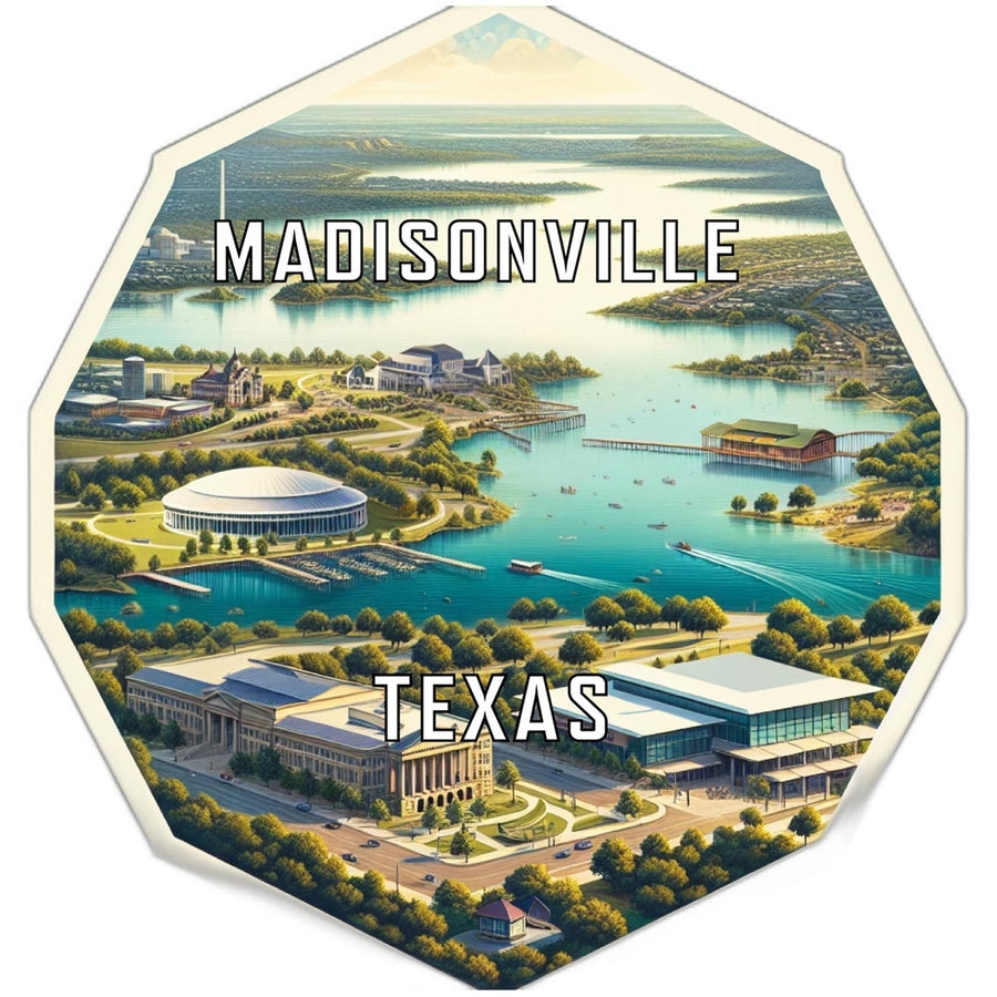 Madisonville Texas Travel Destination Souvenir Vinyl Decal Sticker Image 1