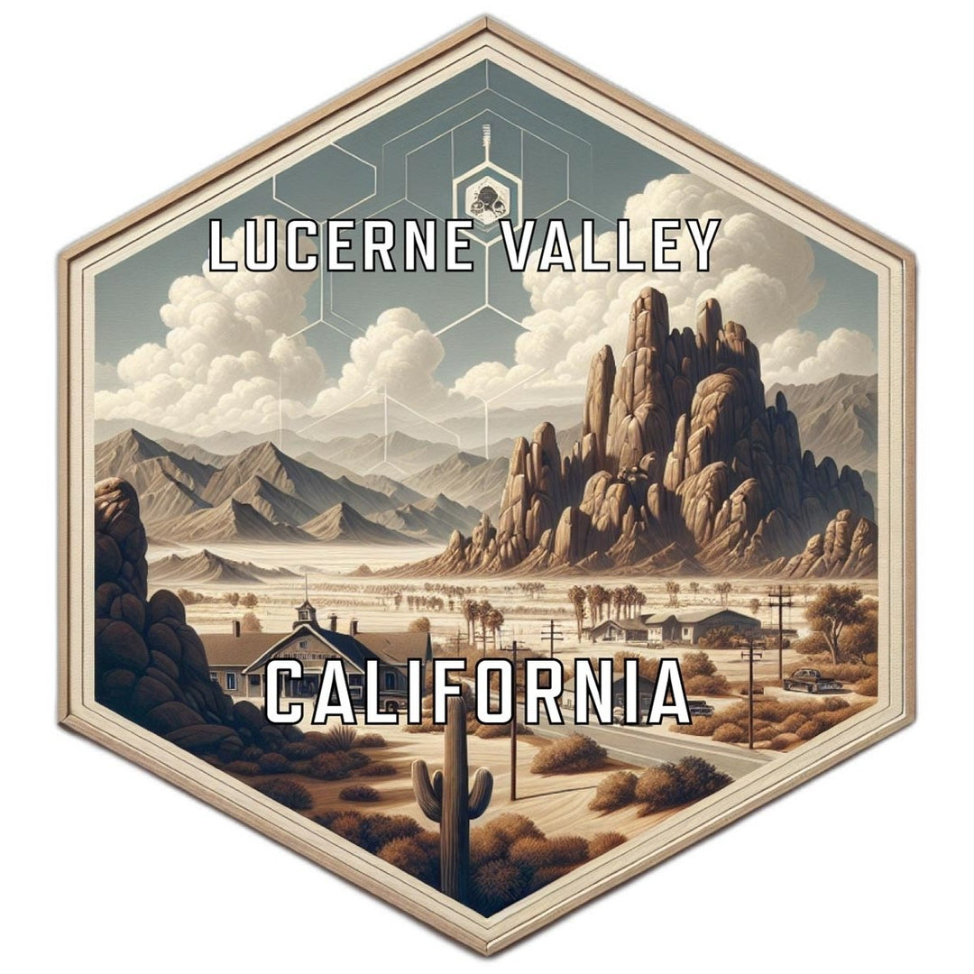 Lucerne Valley California Travel Destination Souvenir Vinyl Decal Sticker Image 1