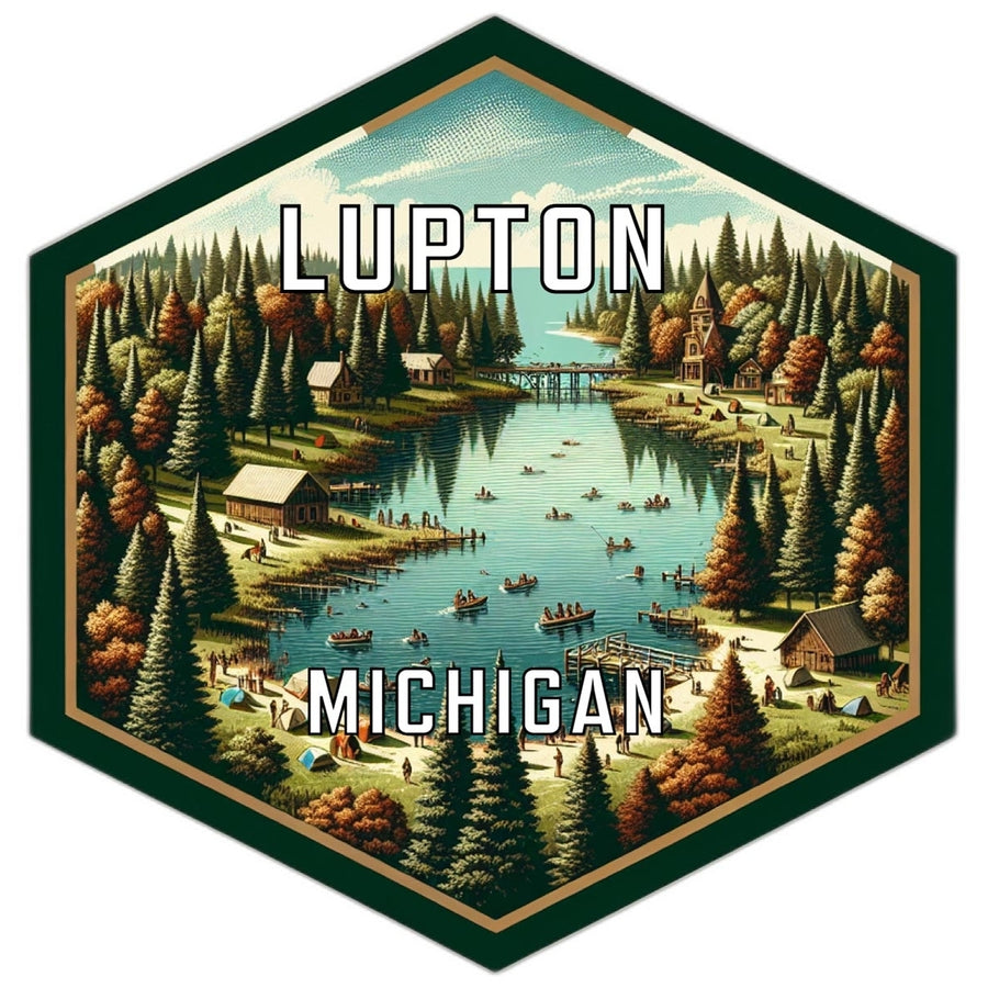 Lupton Michigan Travel Destination Souvenir Vinyl Decal Sticker Image 1