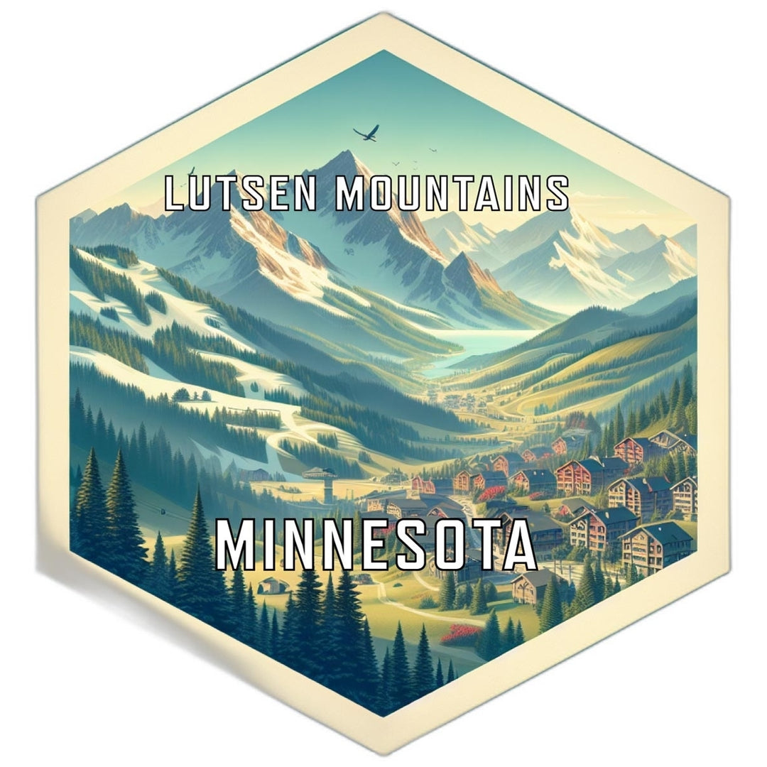 Lutsen Mountains Minnesota Travel Destination Souvenir Vinyl Decal Sticker Image 1