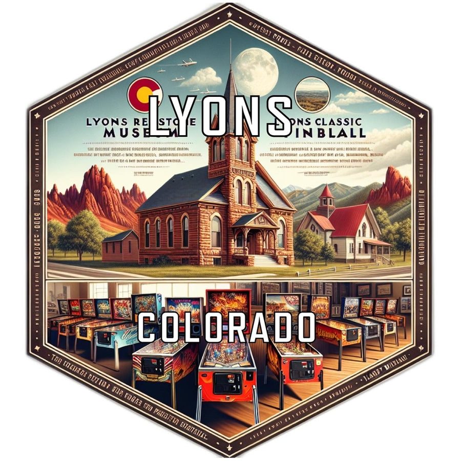 Lyons Colorado Travel Destination Souvenir Vinyl Decal Sticker Image 1