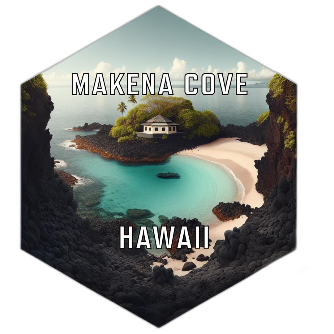 Makena Cove Hawaii Travel Destination Souvenir Vinyl Decal Sticker Image 1