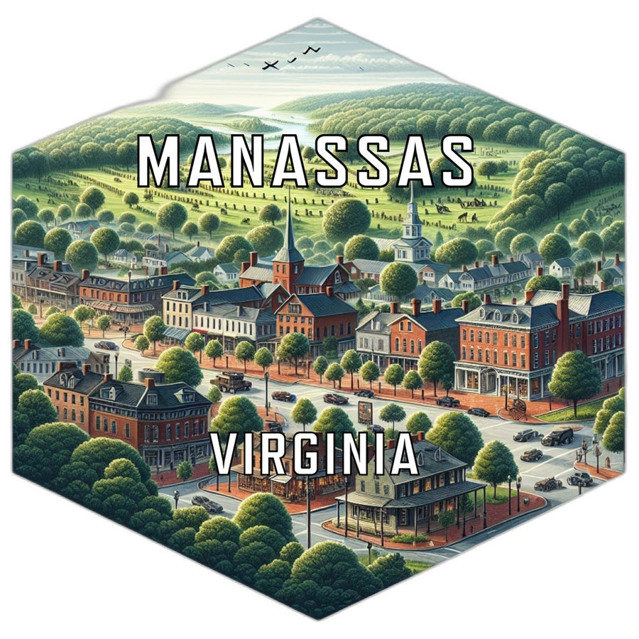 Manassas Virginia Travel Destination Souvenir Vinyl Decal Sticker Image 1