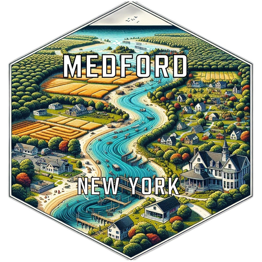 Medford York Travel Destination Souvenir Vinyl Decal Sticker Image 1