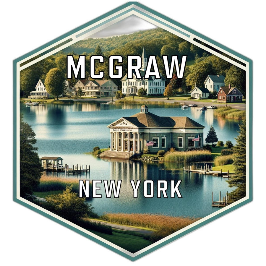 Mcgraw York Travel Destination Souvenir Vinyl Decal Sticker Image 1