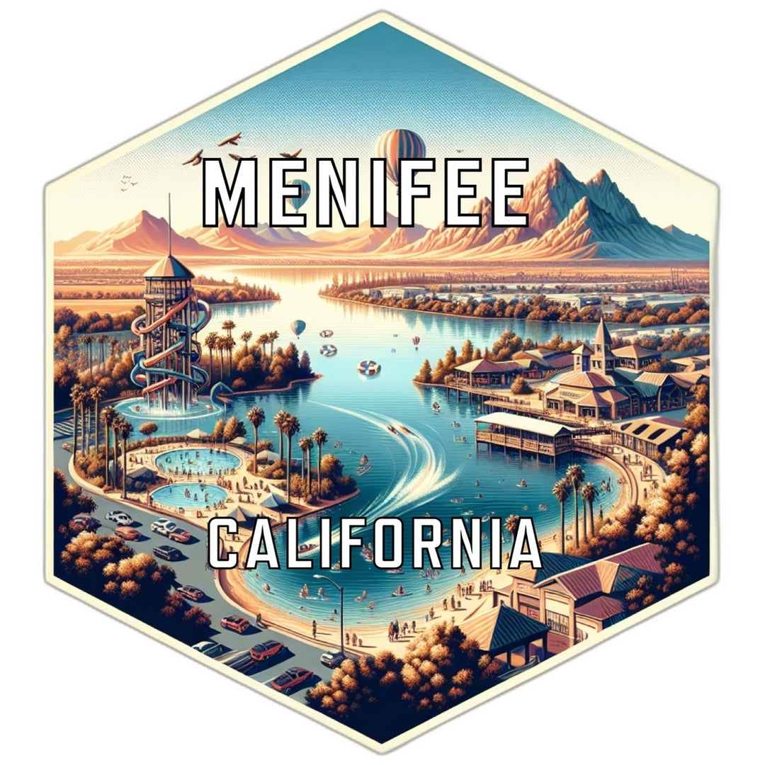 Menifee California Travel Destination Souvenir Vinyl Decal Sticker Image 1