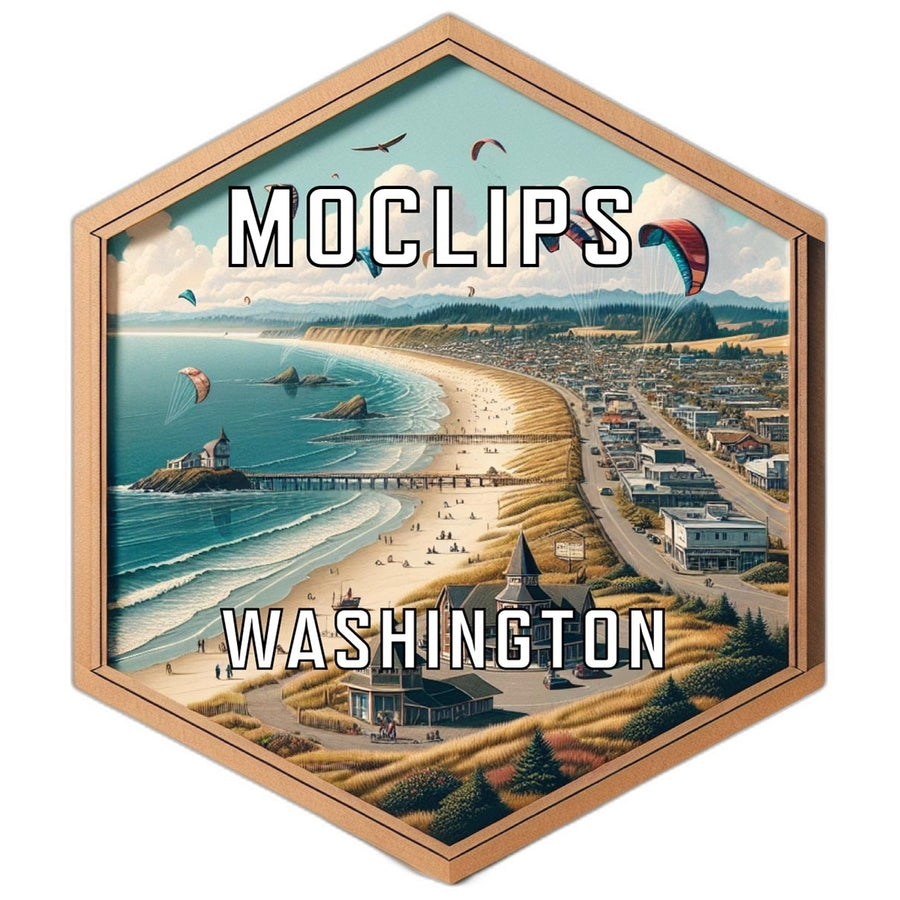 Moclips Washington Travel Destination Souvenir Vinyl Decal Sticker Image 1