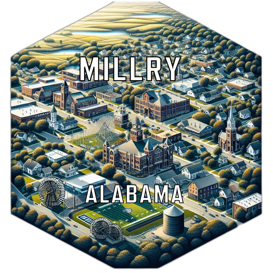 Millry Alabama Travel Destination Souvenir Vinyl Decal Sticker Image 1