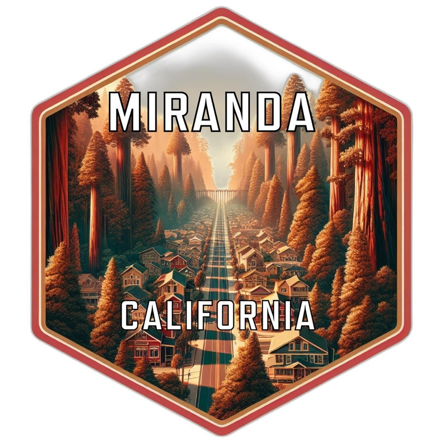 Miranda California Travel Destination Souvenir Vinyl Decal Sticker Image 1