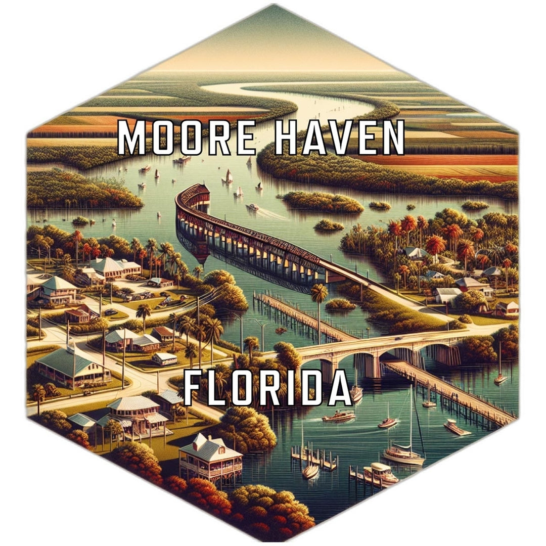 Moore Haven Florida Travel Destination Souvenir Vinyl Decal Sticker Image 1