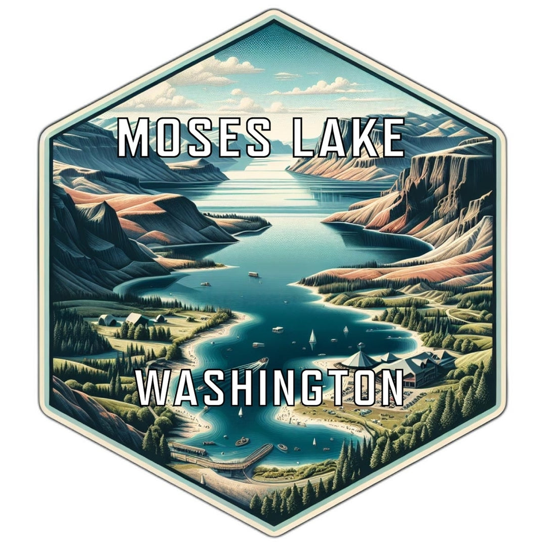 Moses Lake Washington Travel Destination Souvenir Vinyl Decal Sticker Image 1