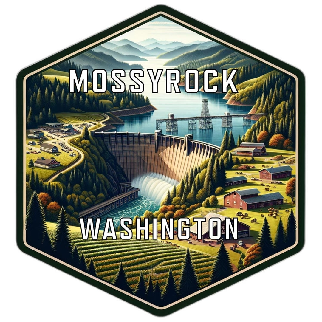 Mossyrock Washington Travel Destination Souvenir Vinyl Decal Sticker Image 1