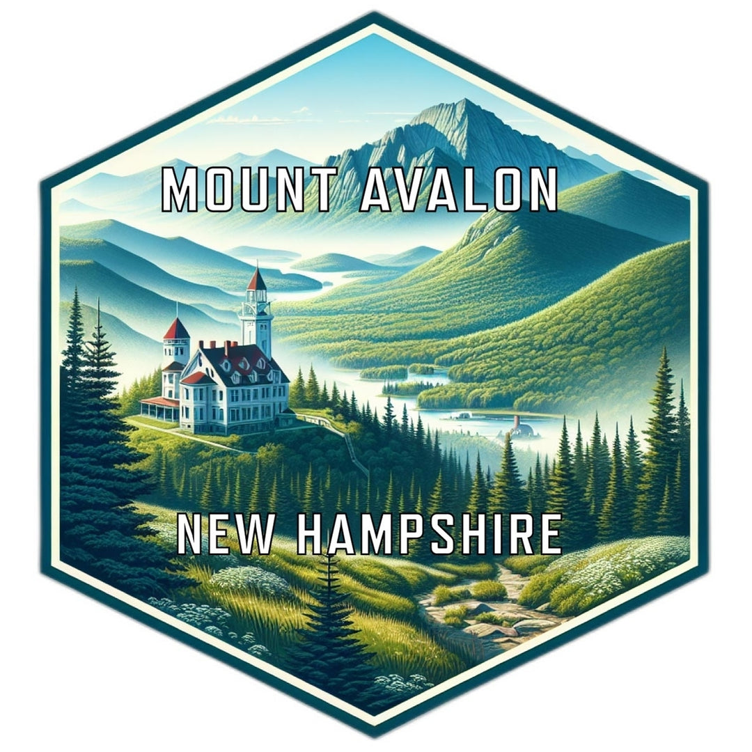 Mount Avalon Hampshire Travel Destination Souvenir Vinyl Decal Sticker Image 1